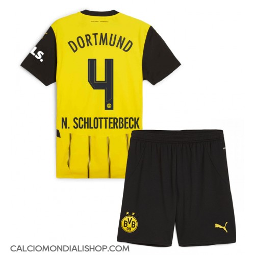 Maglie da calcio Borussia Dortmund Nico Schlotterbeck #4 Prima Maglia Bambino 2024-25 Manica Corta (+ Pantaloni corti)